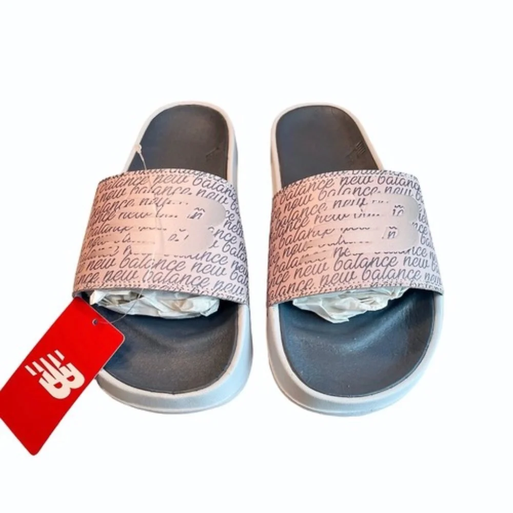 New Balance Girls Slide Size 5 Pink Gray Slides Sandals‎